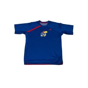 Adidas‎ University of Kansas, Short Sleeve Pullover, Size L, 966E